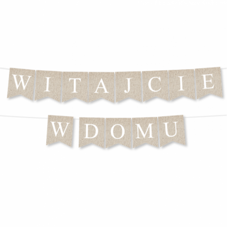 Girlanda Witajcie w Domu - Kraft