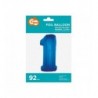 Balon foliowy Cyfra 1 - 92 cm - Niebieski granatowy