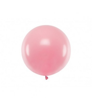 Balon gigant STRONG OLBRZYM okrągły 60 cm - Pastel Baby Pink - różowy