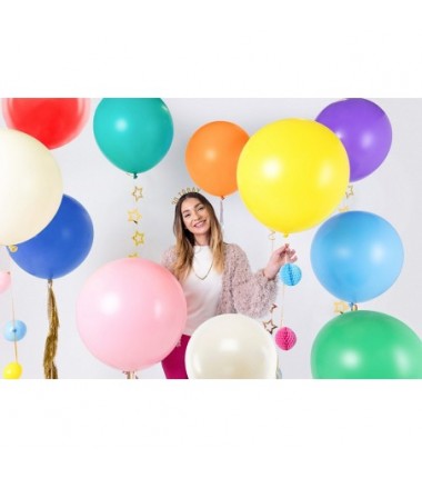 Balon gigant STRONG OLBRZYM okrągły 60 cm - Pastel Light Cream - kremowy