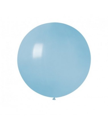 Balon Gemar 75 cm - 31" kula pastelowy niebieski delikatny, jasnoniebieski Baby blue G220/72 (macaron) - 1 sztuka