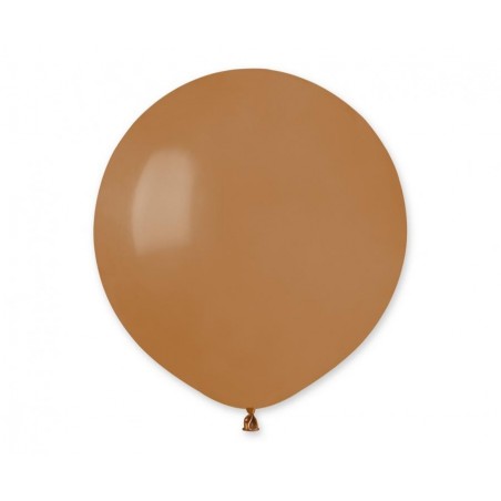 Balon Gemar 48 cm - 19" - pastelowy kawowy brązowy Mocha Brown G19/76 - 1 sztuka