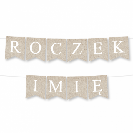 Girlanda ROCZEK + IMIĘ - Boho