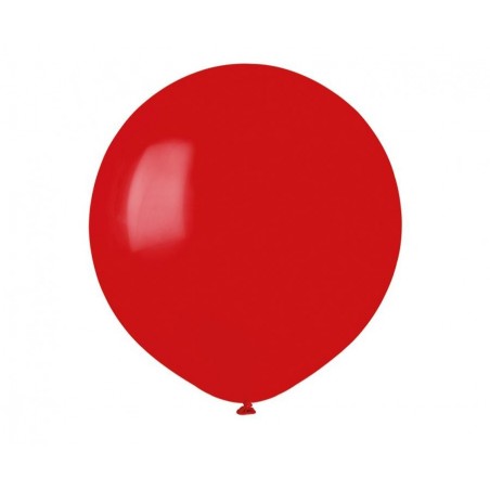 Balon Gemar 48 cm - 19" - pastelowy ciemny czerwony Red G19/045 - 1 sztuka