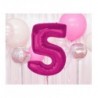 Balon foliowy Cyfra 5 - 92 cm - Różowy