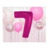Balon foliowy Cyfra 7 - 92 cm - Różowy