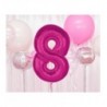Balon foliowy Cyfra 8 - 92 cm - Różowy
