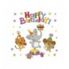 Serwetki papierowe Happy Birthday Animals - Zwierzęta, urodziny - 20 sztuk