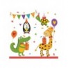 Serwetki papierowe Cute Party Animals - Słodkie zwierzęta imprezowe - 20 sztuk