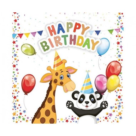 Serwetki papierowe My Birthday - Moje urodziny - 20 sztuk