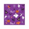 Serwetki papierowe Halloween Graphics on Purple - Grafika Halloween na fioletowo - 20 sztuk