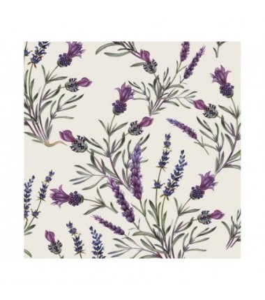 Serwetki papierowe Lavender Twigs - Gałązki lawendy - 20 sztuk