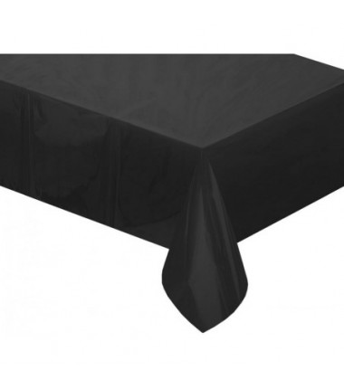 Obrus foliowy matowy czarny 137x183 cm Godan