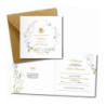 Zaproszenie na KOMUNIĘ ŚWIĘTĄ dla MATKI CHRZESTNEJ + IMIĘ dziecka - NIEZAPOMINAJKI PERSONALIZOWANE