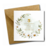 Zaproszenie na KOMUNIĘ ŚWIĘTĄ dla MATKI CHRZESTNEJ + IMIĘ dziecka - MARGARETKI PERSONALIZOWANE