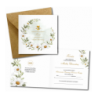 Zaproszenie na KOMUNIĘ ŚWIĘTĄ dla MATKI CHRZESTNEJ + IMIĘ dziecka - MARGARETKI PERSONALIZOWANE