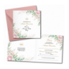 Zaproszenie na KOMUNIĘ ŚWIĘTĄ dla MATKI CHRZESTNEJ + IMIĘ dziecka - RÓŻA NAROŻNIK PERSONALIZOWANE