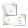 Zaproszenie na KOMUNIĘ ŚWIĘTĄ dla MATKI CHRZESTNEJ + IMIĘ dziecka - RÓŻA NAROŻNIK PERSONALIZOWANE