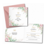 Zaproszenie na KOMUNIĘ ŚWIĘTĄ dla PRABABCI + IMIĘ dziecka - RÓŻA NAROŻNIK PERSONALIZOWANE