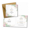 Zaproszenie na KOMUNIĘ ŚWIĘTĄ dla PRABABCI + IMIĘ dziecka - RÓŻA NAROŻNIK PERSONALIZOWANE