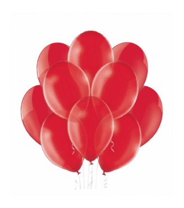 Balony BELBAL 30 cm - krystaliczne czerwone Crystal Royal Red 14C-131 - 10 sztuk