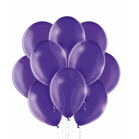 Balony BELBAL 30 cm - krystaliczne fioletowe Crystal Quartz Purple 14C-023 - 10 sztuk