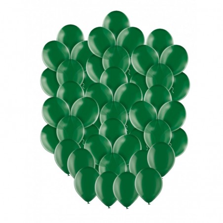 Balony BELBAL 30 cm - krystaliczne zielone Crystal Green 035/02 B105 - 50 sztuk