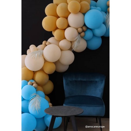 Balony Decorator 35 cm - 14" kremowe, beżowe Fashion Sand - 50 sztuk