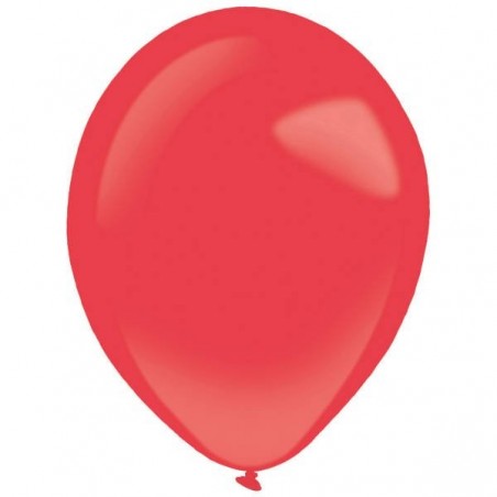 Balony Decorator 35 cm - 14" pastelowe czerwone Standard Apple Red - 50 sztuk