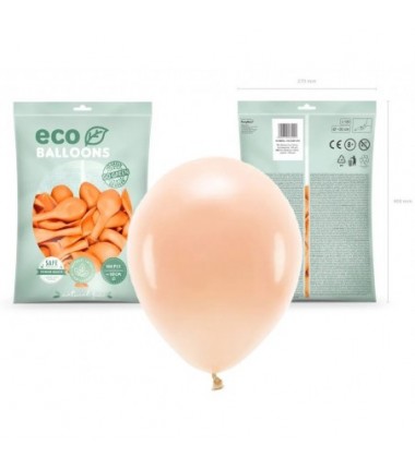 Balony Eco 30 cm pastelowe brzoskwiniowe Peach - 100 sztuk