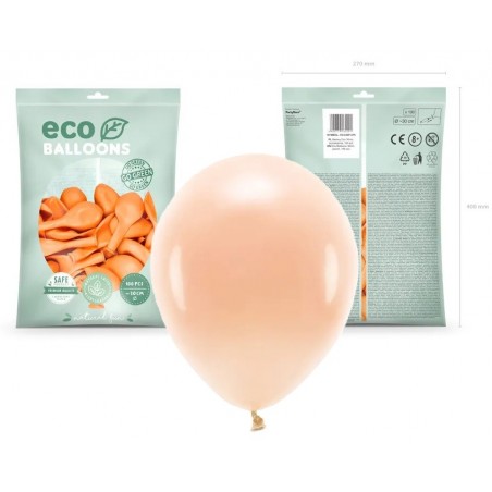 Balony Eco 30 cm pastelowe brzoskwiniowe Peach - 100 sztuk