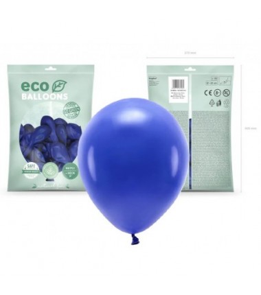 Balony Eco 30 cm pastelowe granatowe Navy Blue - 100 sztuk
