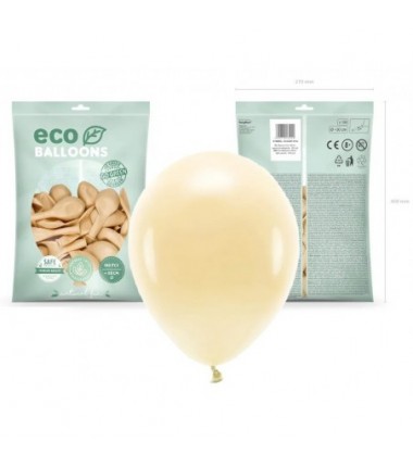 Balony Eco 30 cm pastelowe jasno brzoskwiniowe Light Peach - 100 sztuk