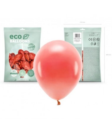 Balony Eco 30 cm pastelowe koralowe Coral - 100 sztuk