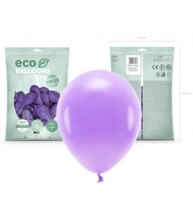 Balony Eco 30 cm pastelowe lawendowe Lavender - 100 sztuk