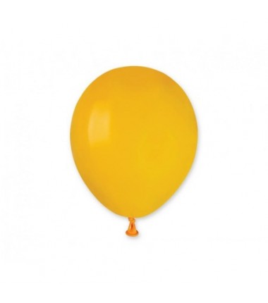 Balony Gemar 13 cm - 5" - pastelowe ciemnożółte Yellow A50/03 - 100 sztuk