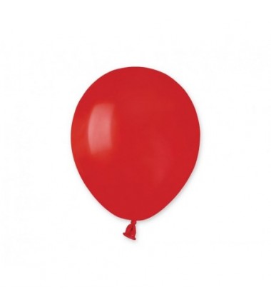 Balony Gemar 13 cm - 5" - pastelowe czerwone Red A50/045 - 100 sztuk