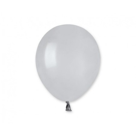 Balony Gemar 13 cm - 5" - pastelowe szare Grey A50/70 - 100 sztuk