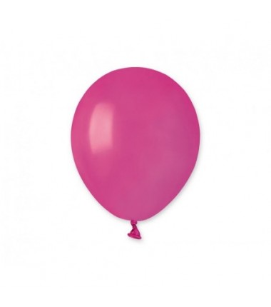 Balony Gemar 13 cm - 5" - pastelowy ciemnoróżowy fuchsia A50/07 - 100 sztuk