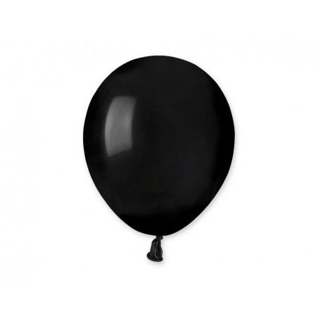 Balony Gemar 13 cm - 5" - pastelowy czarny black A50/14 - 100 sztuk