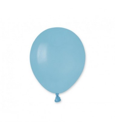 Balony Gemar 13 cm - 5" - pastelowy niebieski delikatny 072 baby blue A50/72 macaron- 100 sztuk