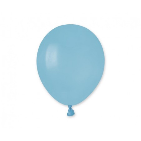 Balony Gemar 13 cm - 5" - pastelowy niebieski delikatny 072 baby blue A50/72 macaron- 100 sztuk