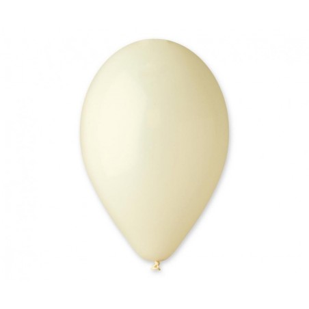 Balony Gemar 26 cm - 10" - pastelowa kość słoniowa Ivory G90/59 macaron - 100 sztuk