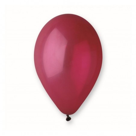 Balony Gemar 26 cm - 10" - pastelowe bordowe Burgundy G90/047 - 100 sztuk