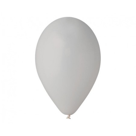 Balony Gemar 26 cm - 10" - pastelowe szare Grey G90/70 - 100 sztuk