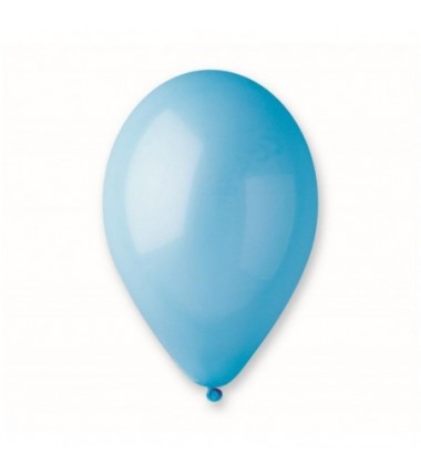 Balony Gemar 26 cm - 10" - pastelowy błękitny light blue G90/09 - 100 sztuk