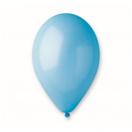 Balony Gemar 26 cm - 10" - pastelowy błękitny light blue G90/09 - 100 sztuk