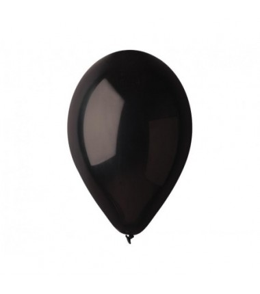 Balony Gemar 26 cm - 10" - pastelowy czarny black G90/14 - 100 sztuk