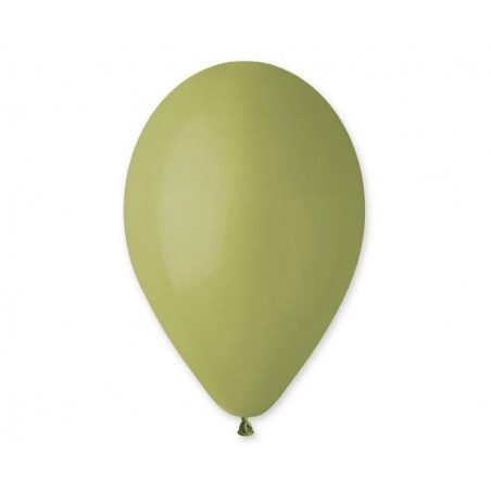 Balony Gemar 26 cm - 10" - pastelowy zielony oliwkowy Green Olive G90/98 - 100 sztuk