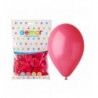 Balony Gemar 30 cm - 12" -  pastelowe czerwone Red G110/005 - 100 sztuk